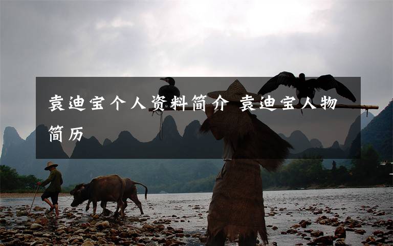 袁迪宝个人资料简介 袁迪宝人物简历文章配图
