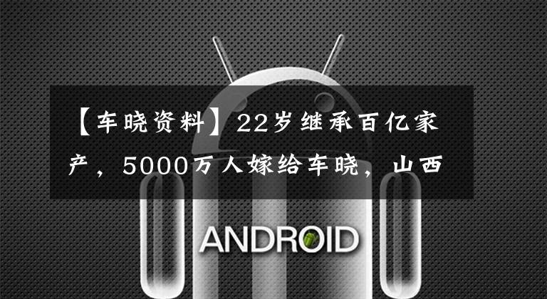 【车晓资料】22岁继承百亿家产，5000万人嫁给车晓，山西战最富有的李兆国，现状如何？