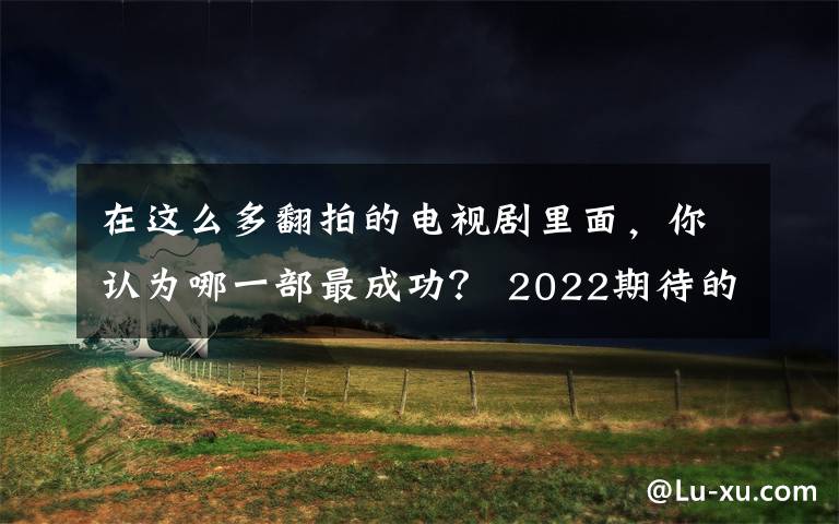 在这么多翻拍的电视剧里面，你认为哪一部最成功？ 2022期待的电视剧