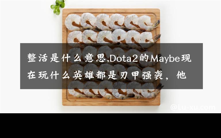 整活是什么意思,Dota2的Maybe现在玩什么英雄都是刃甲强袭，他这样是不是在