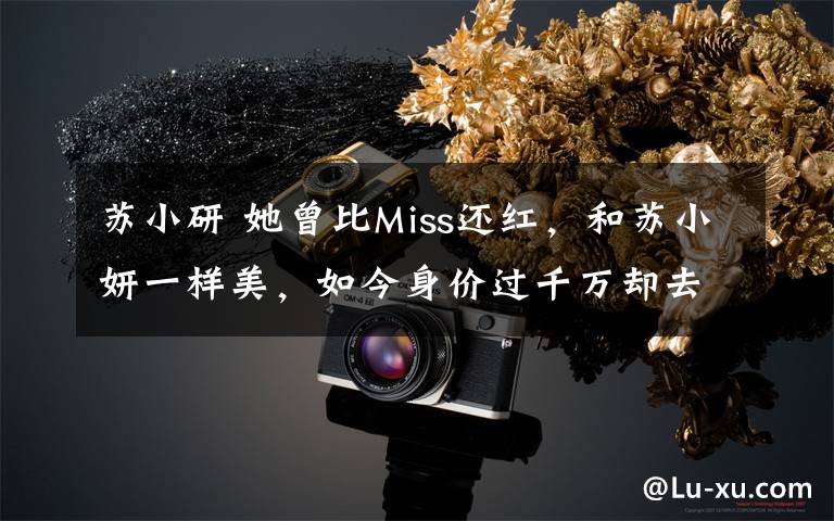 苏小研 她曾比Miss还红，和苏小妍一样美，如今身价过千万却去向成迷