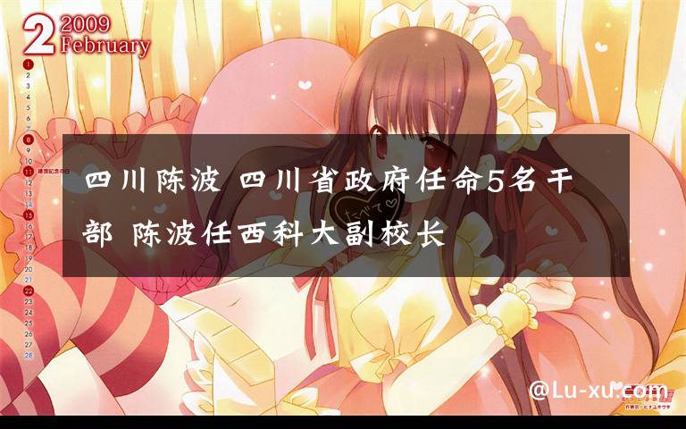 四川陈波 四川省政府任命5名干部 陈波任西科大副校长