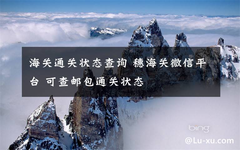 海关通关状态查询 穗海关微信平台 可查邮包通关状态