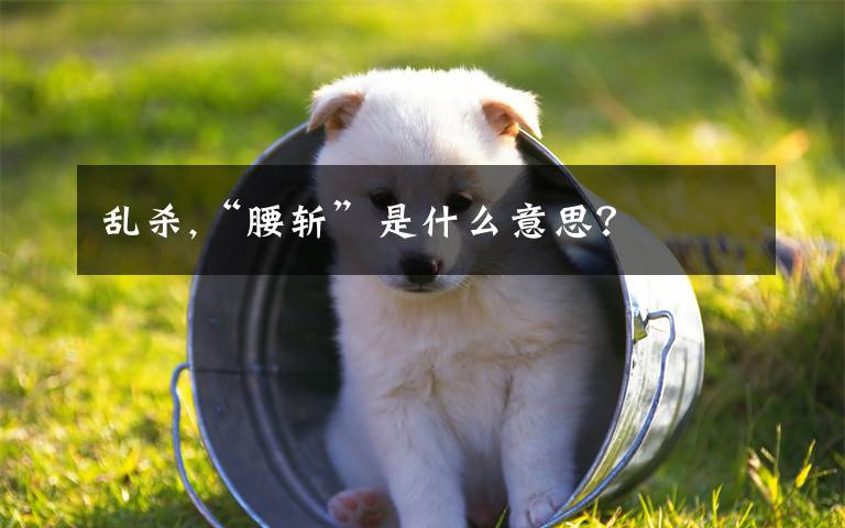 乱杀,“腰斩”是什么意思？