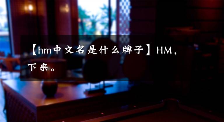 【hm中文名是什么牌子】HM，下来。