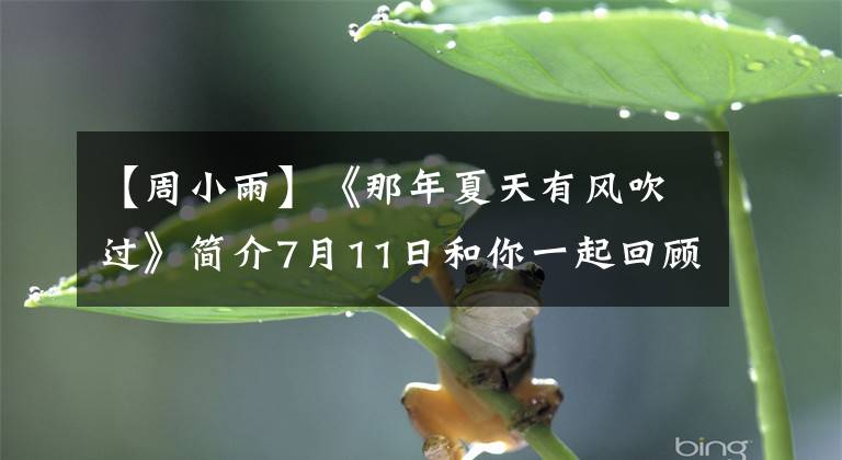 【周小雨】《那年夏天有风吹过》简介7月11日和你一起回顾美好时光