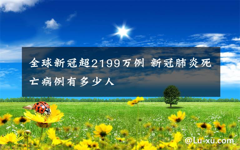 全球新冠超2199万例 新冠肺炎死亡病例有多少人