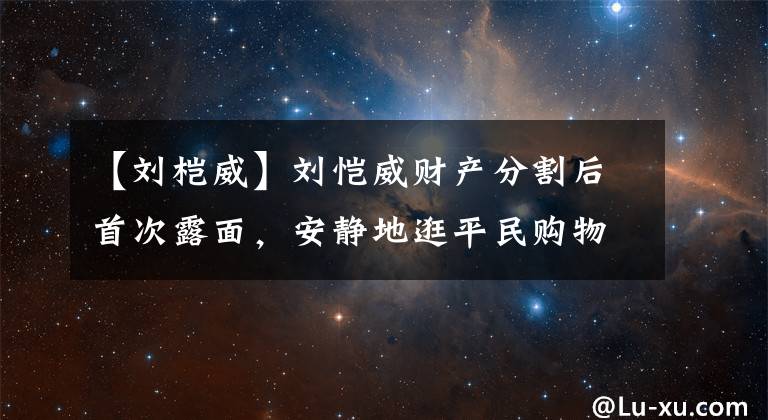 【刘桤威】刘恺威财产分割后首次露面，安静地逛平民购物中心，买100韩元的裤子，也犹豫了很久。