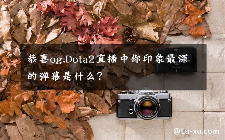 恭喜og,Dota2直播中你印象最深的弹幕是什么？