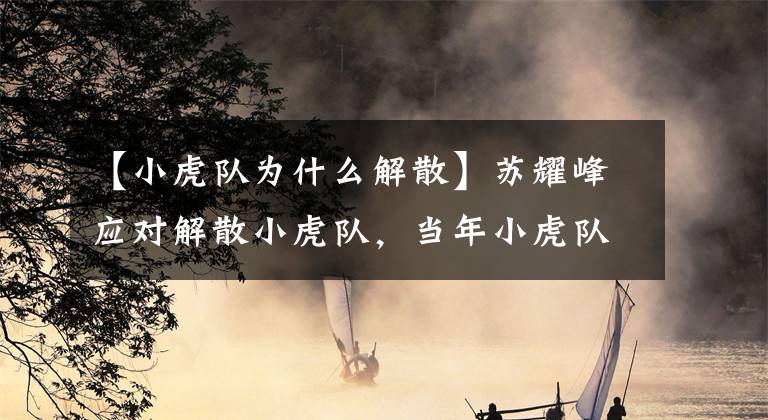 【小虎队为什么解散】苏耀峰应对解散小虎队，当年小虎队这么火！