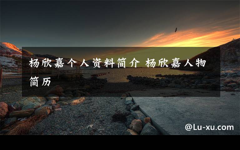 杨欣嘉个人资料简介 杨欣嘉人物简历文章配图