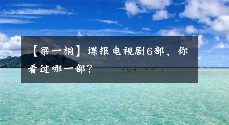 【梁一桐】谍报电视剧6部，你看过哪一部？