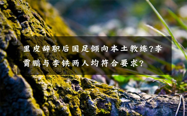 里皮辞职后国足倾向本土教练?李霄鹏与李铁两人均符合要求?