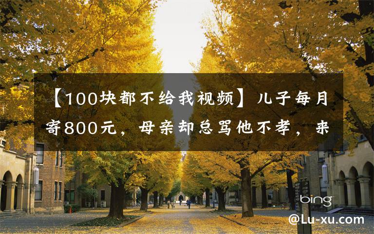 【100块都不给我视频】儿子每月寄800元，母亲却总骂他不孝，来了一车记者后真相大白