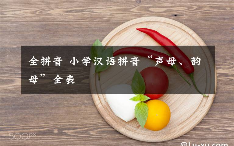 全拼音 小学汉语拼音“声母、韵母”全表