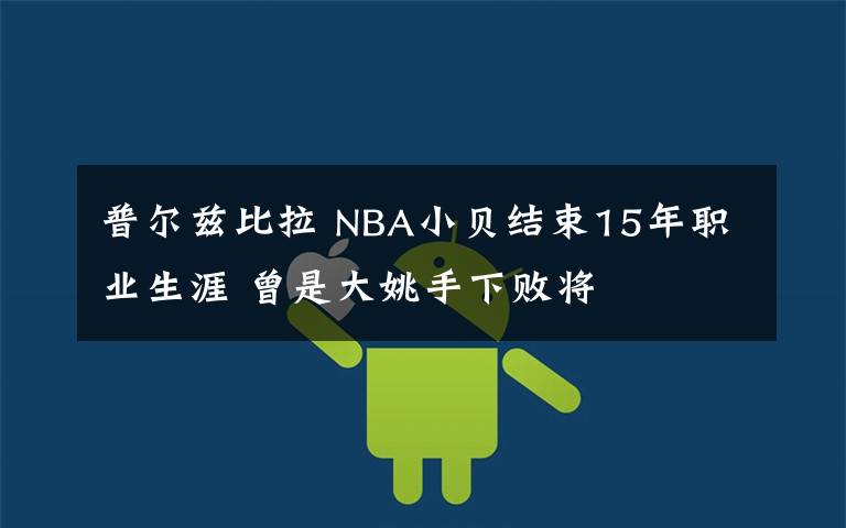 普尔兹比拉 NBA小贝结束15年职业生涯 曾是大姚手下败将