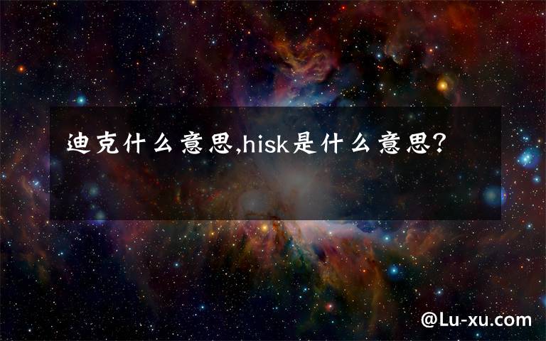 迪克什么意思,hisk是什么意思？