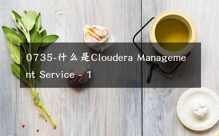 0735-什么是Cloudera Management Service - 1