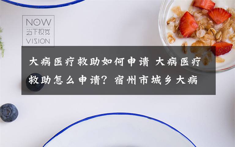 大病医疗救助如何申请 大病医疗救助怎么申请？宿州市城乡大病医疗救助办理指南