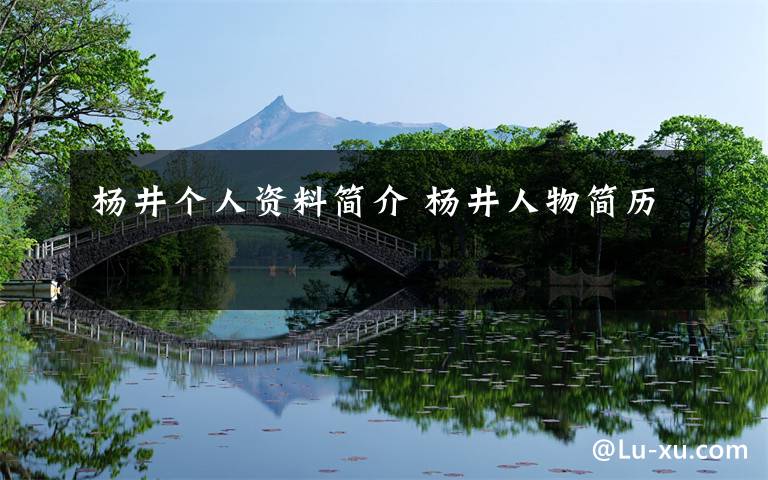 杨井个人资料简介 杨井人物简历文章配图
