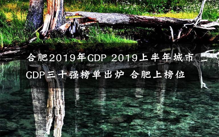 合肥2019年GDP 2019上半年城市GDP三十强榜单出炉 合肥上榜位列25位