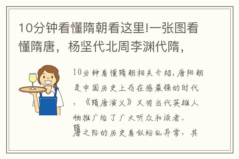 10分钟看懂隋朝看这里!一张图看懂隋唐，杨坚代北周李渊代隋，原来是帮亲戚在打架