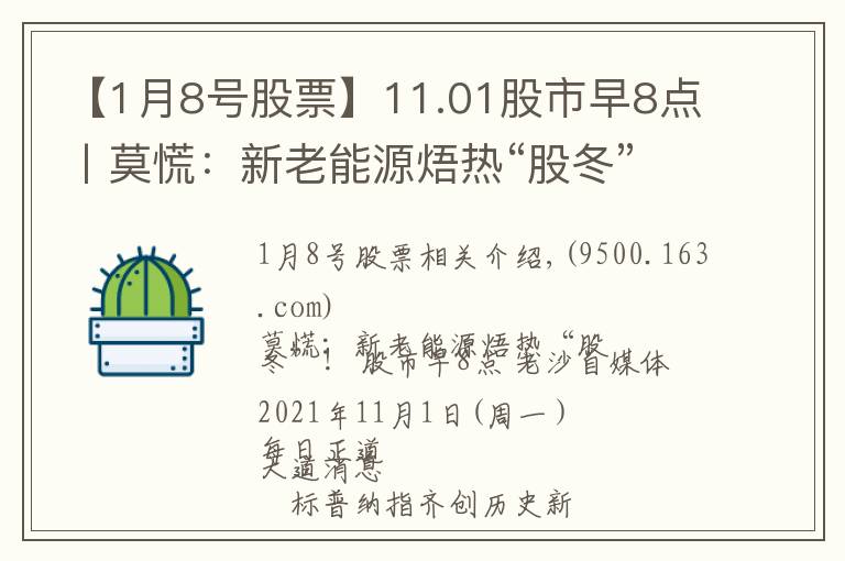 【1月8号股票】11.01股市早8点丨莫慌：新老能源焐热“股冬”