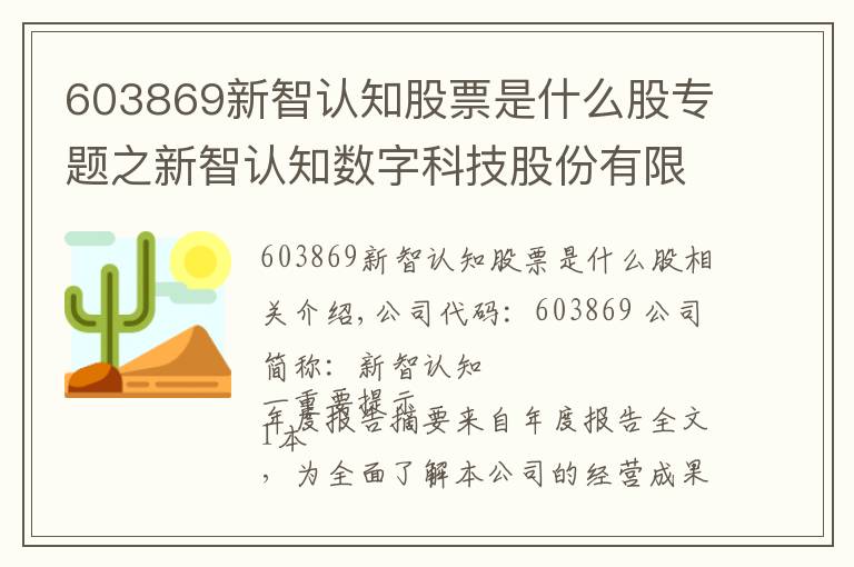 603869新智认知股票是什么股专题之新智认知数字科技股份有限公司2018年年度报告摘要