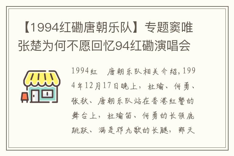 【1994红磡唐朝乐队】专题窦唯张楚为何不愿回忆94红磡演唱会？何勇：窦唯的音乐就是假清高