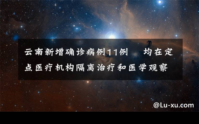 云南新增确诊病例11例  均在定点医疗机构隔离治疗和医学观察 具体是什么情况？