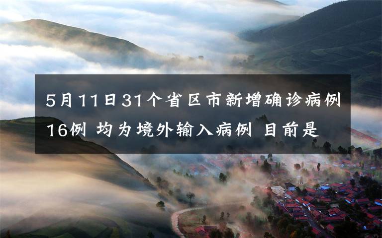 5月11日31个省区市新增确诊病例16例 均为境外输入病例 目前是什么情况？