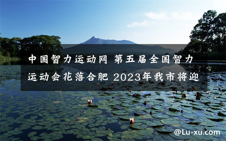 中国智力运动网 第五届全国智力运动会花落合肥 2023年我市将迎全国“最强大脑”