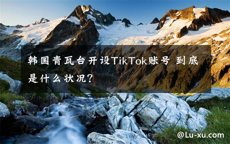 韩国青瓦台开设TikTok账号 到底是什么状况？