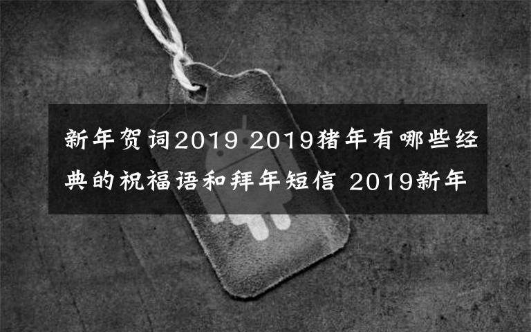 新年贺词2019 2019猪年有哪些经典的祝福语和拜年短信 2019新年祝福语说说大全