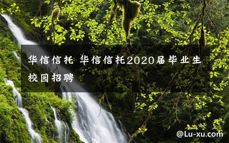 华信信托 华信信托2020届毕业生校园招聘