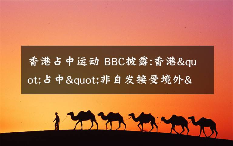 香港占中运动 BBC披露:香港"占中"非自发接受境外"特训"者或逾千