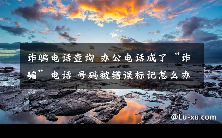 诈骗电话查询 办公电话成了“诈骗”电话 号码被错误标记怎么办？