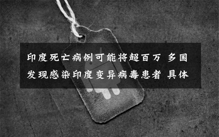 印度死亡病例可能将超百万 多国发现感染印度变异病毒患者 具体是什么情况？