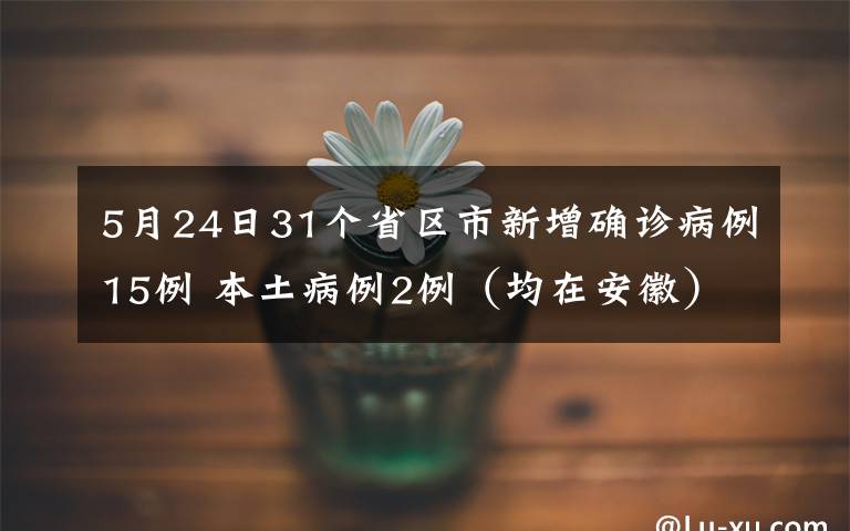 5月24日31个省区市新增确诊病例15例 本土病例2例（均在安徽） 事件详细经过！