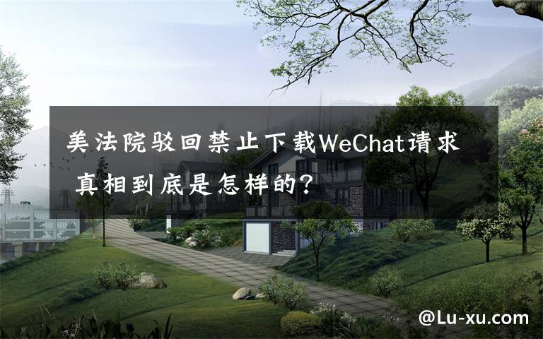 美法院驳回禁止下载WeChat请求 真相到底是怎样的？