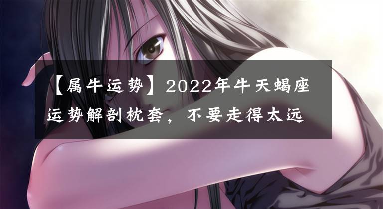 【属牛运势】2022年牛天蝎座运势解剖枕套，不要走得太远。