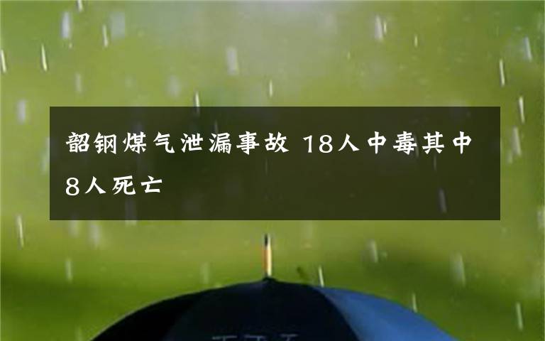 韶钢煤气泄漏事故 18人中毒其中8人死亡