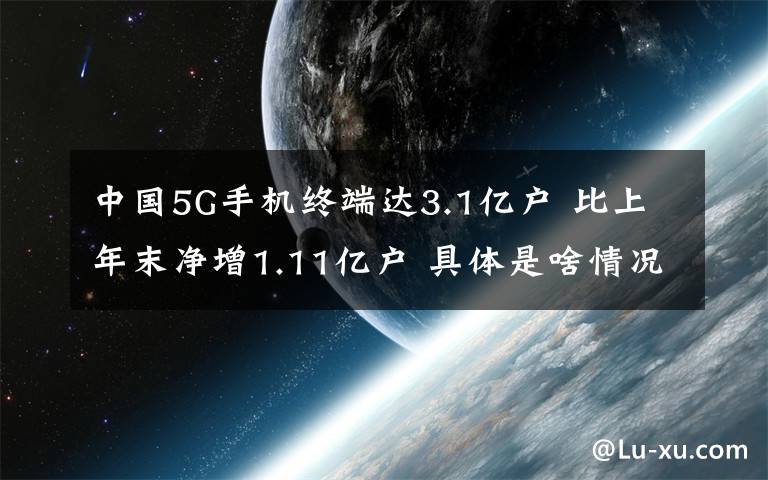 中国5G手机终端达3.1亿户 比上年末净增1.11亿户 具体是啥情况?
