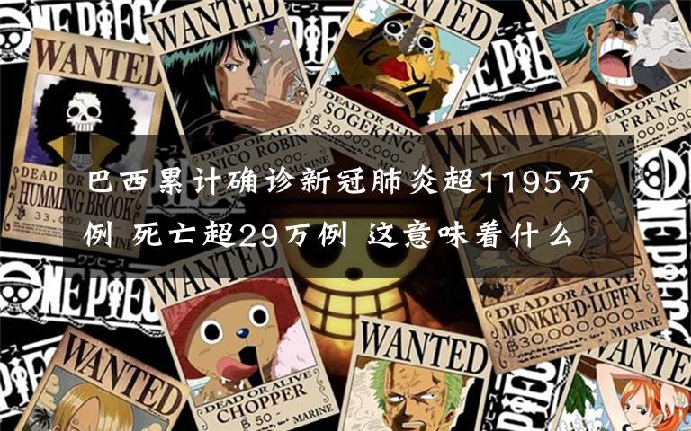 巴西累计确诊新冠肺炎超1195万例 死亡超29万例 这意味着什么?