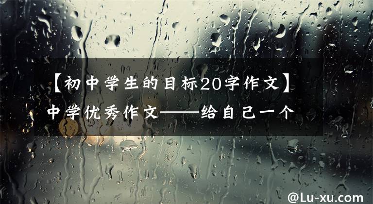 【初中学生的目标20字作文】中学优秀作文——给自己一个目标