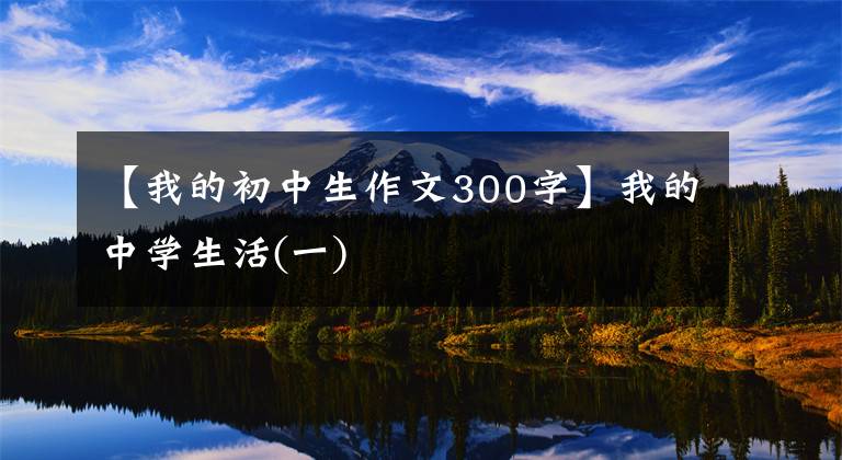 【我的初中生作文300字】我的中学生活(一)