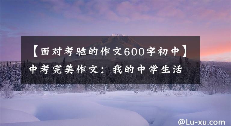 【面对考验的作文600字初中】中考完美作文：我的中学生活(磨练、考试、挑战)