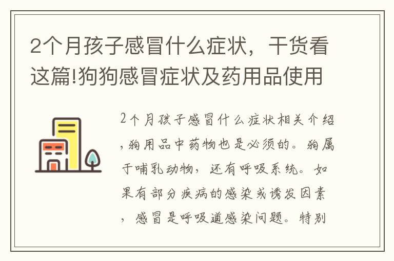 2个月孩子感冒什么症状，干货看这篇!狗狗感冒症状及药用品使用方法