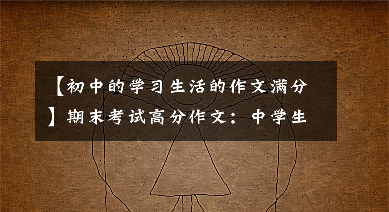 【初中的学习生活的作文满分】期末考试高分作文：中学生活的酸甜苦辣