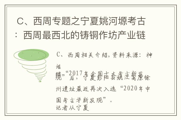  C、西周专题之宁夏姚河塬考古：西周最西北的铸铜作坊产业链基本完整